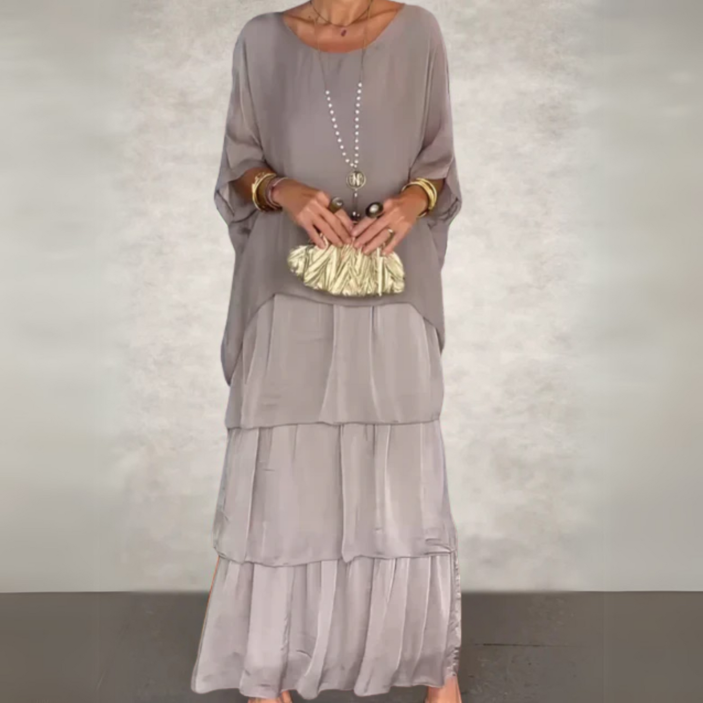 Celeste Batwing Sleeve Maxi Dress