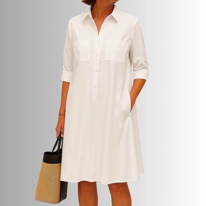Camila Button-Down A-Line Dress