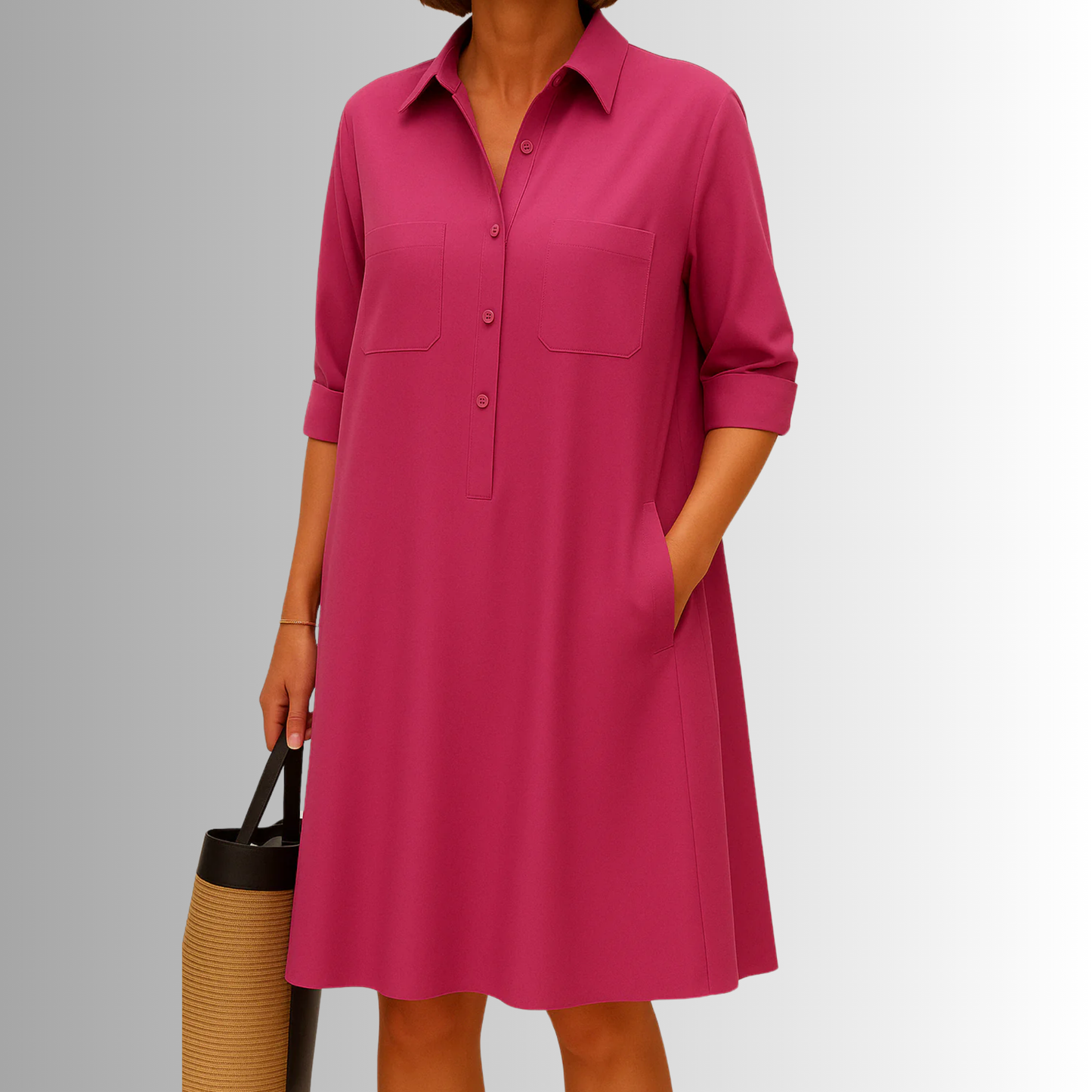 Camila Button-Down A-Line Dress