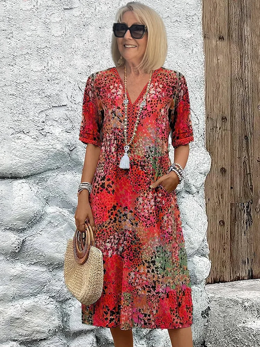 Sorella Floral Paisley Midi Dress