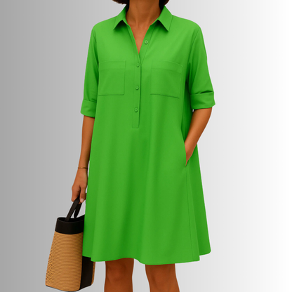 Camila Button-Down A-Line Dress