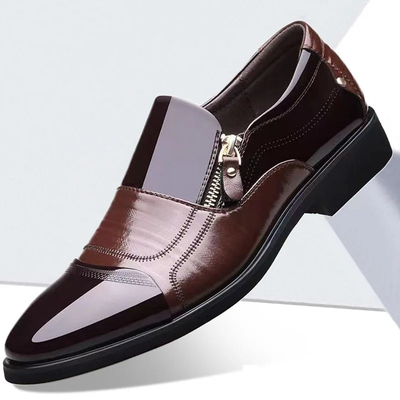 Montari Leather Orthopedic Side-Zip Shoes