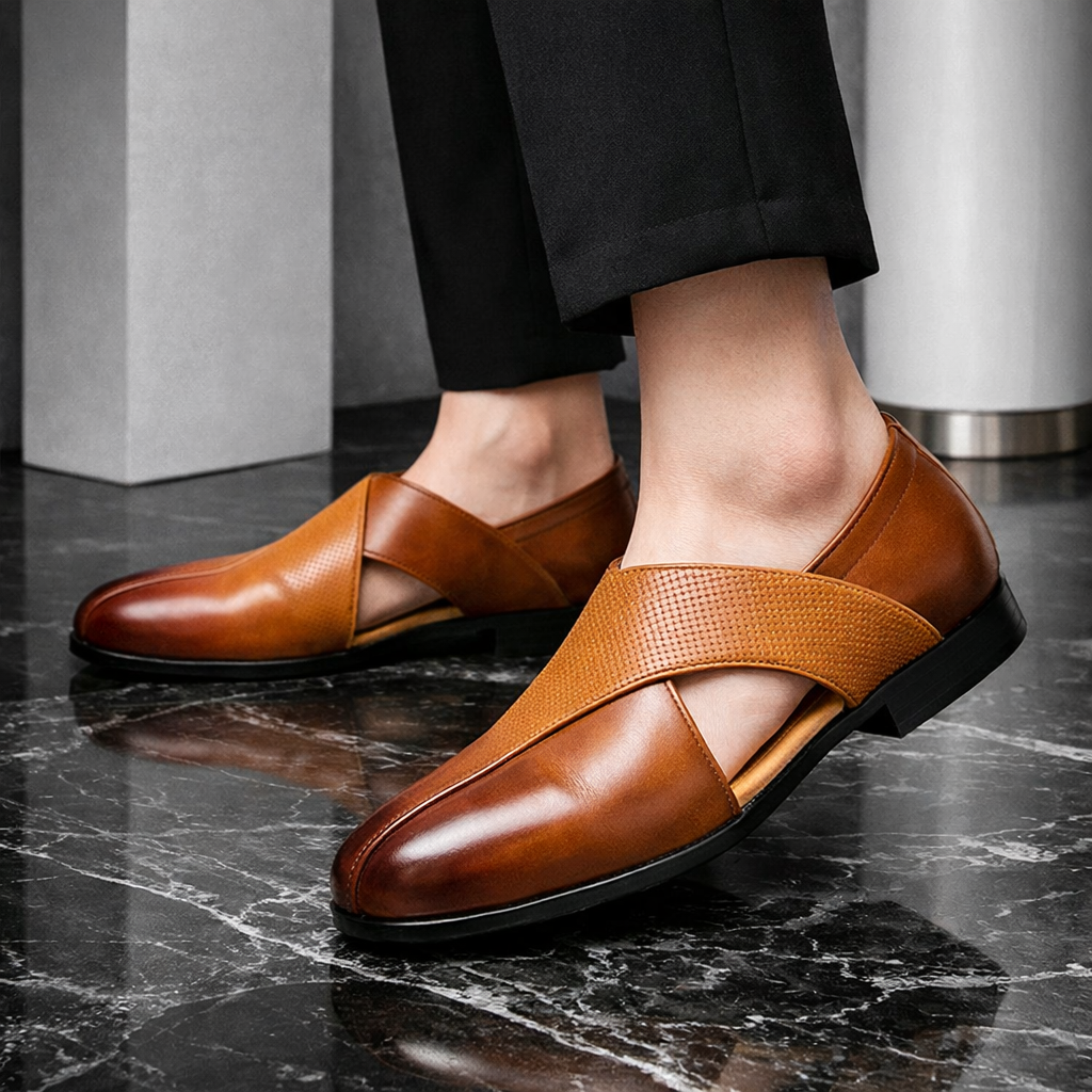 Montaro Leather Slip-On Orthopedic Loafers