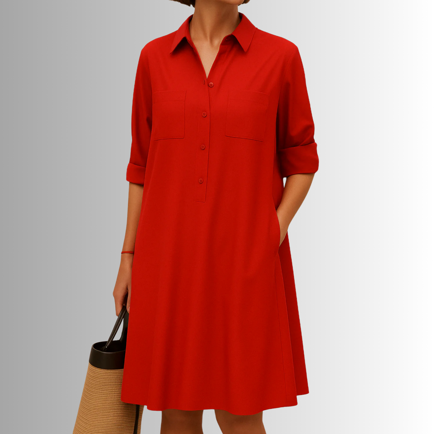 Camila Button-Down A-Line Dress