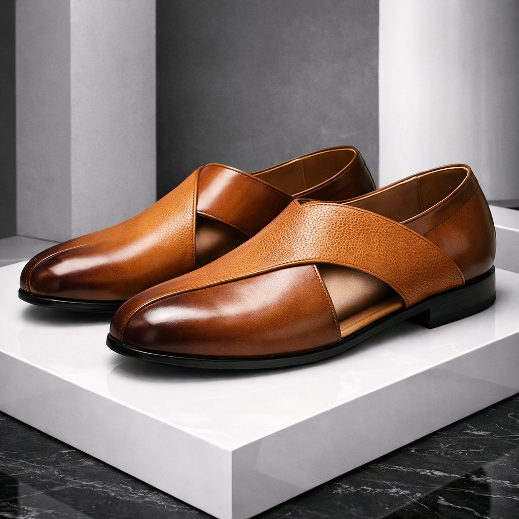 Men's Leather Slip-On Orthopedic Loafers