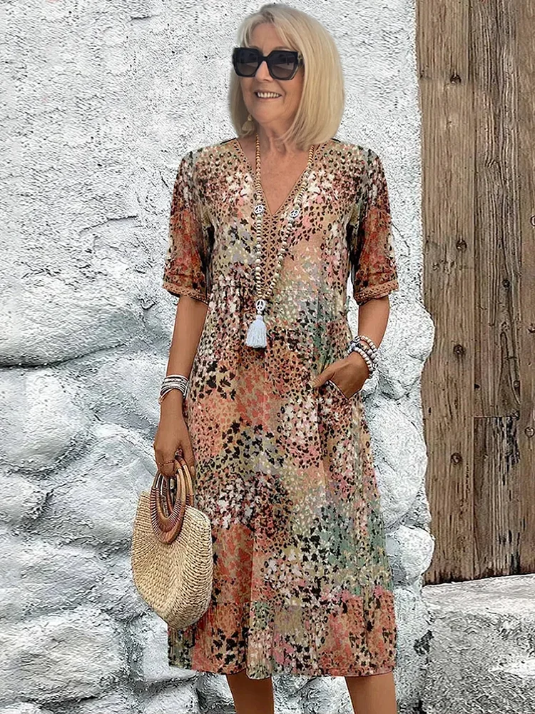 Sorella Floral Paisley Midi Dress