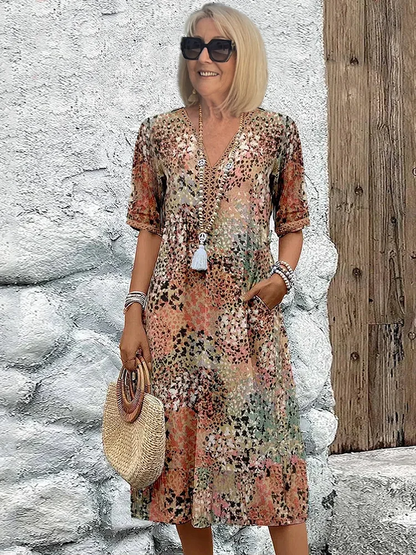 Sorella Floral Paisley Midi Dress