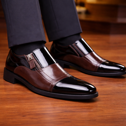 Montari Leather Orthopedic Side-Zip Shoes
