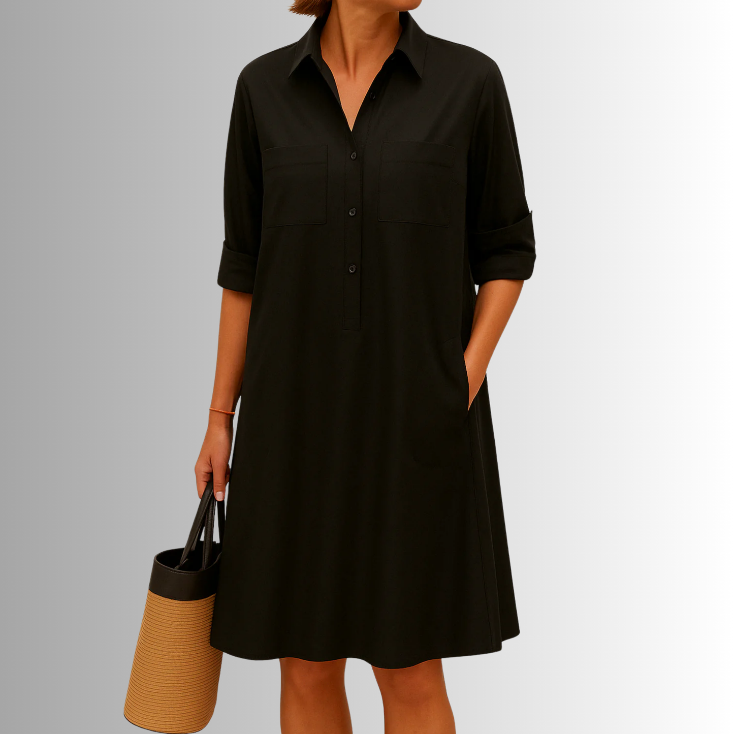 Camila Button-Down A-Line Dress
