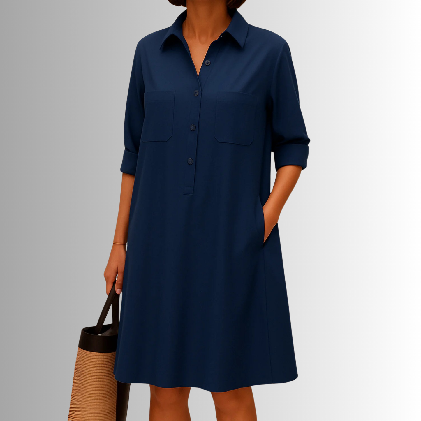 Camila Button-Down A-Line Dress