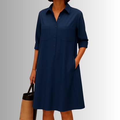 Camila Button-Down A-Line Dress
