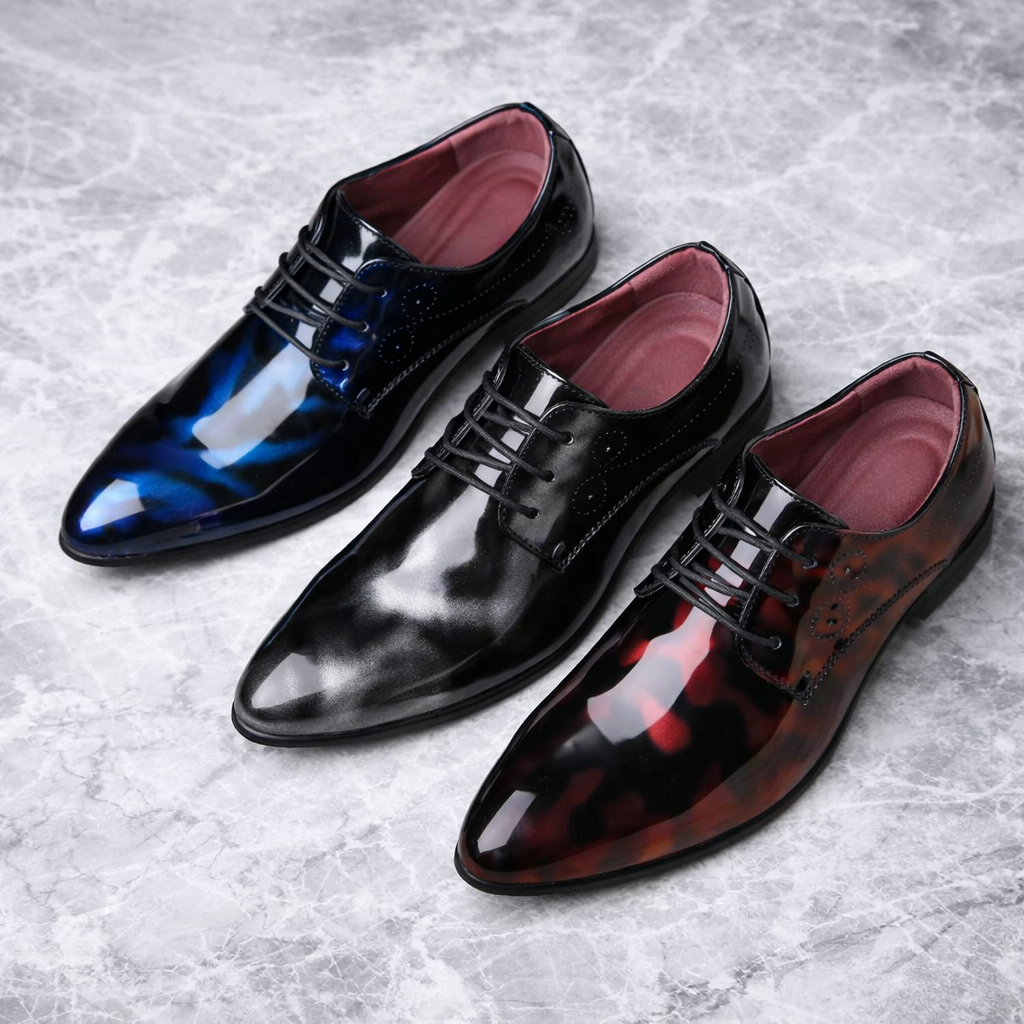 Bravell Patent Leather Orthopedic Shoes