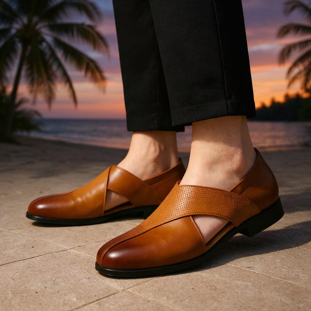 Montaro Leather Slip-On Orthopedic Loafers