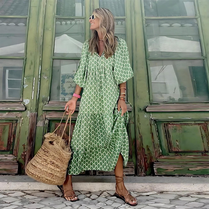 Celestina Polka Dot Maxi Dress