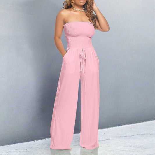 Solana Off-Shoulder Wide-Leg Jumpsuit