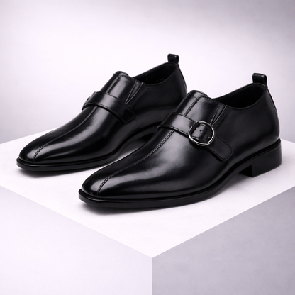 Calvino Double Monk Strap Leather Orthopedic Shoes