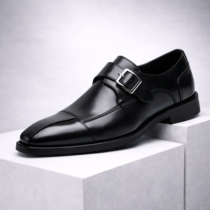 Donovan Leather Monk Strap Orthopedic Loafers