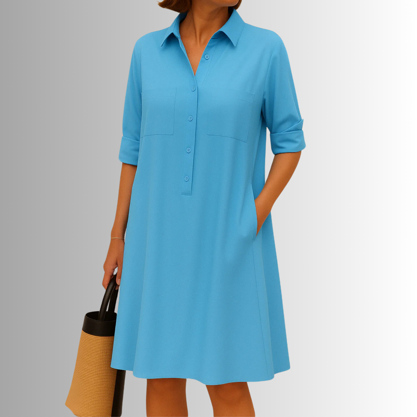 Camila Button-Down A-Line Dress