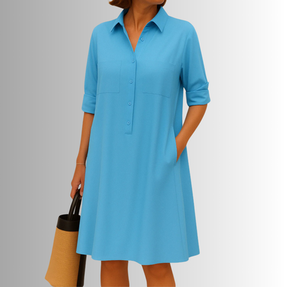 Camila Button-Down A-Line Dress