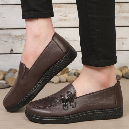 Celestia Leather Slip-On Orthopedic Shoes