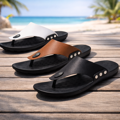 Rivella Leather Cushioned Sandals