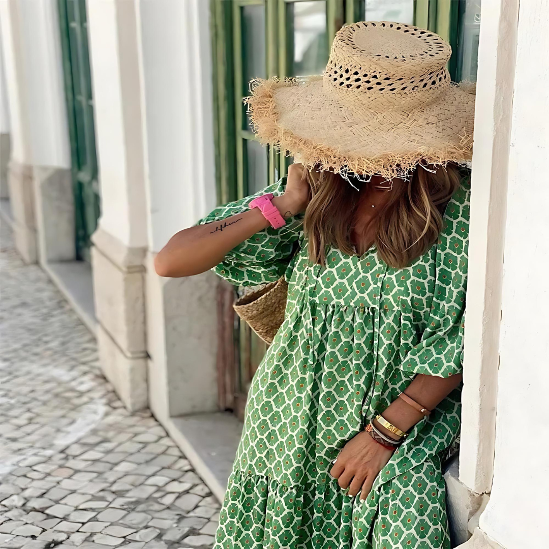 Celestina Polka Dot Maxi Dress