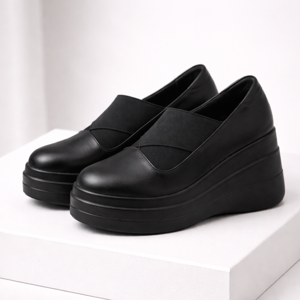 Celina Leather Platform Orthopedic Shoes