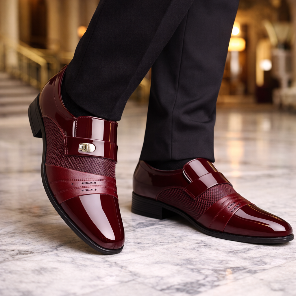 Men's Leather Slip-On Loafers