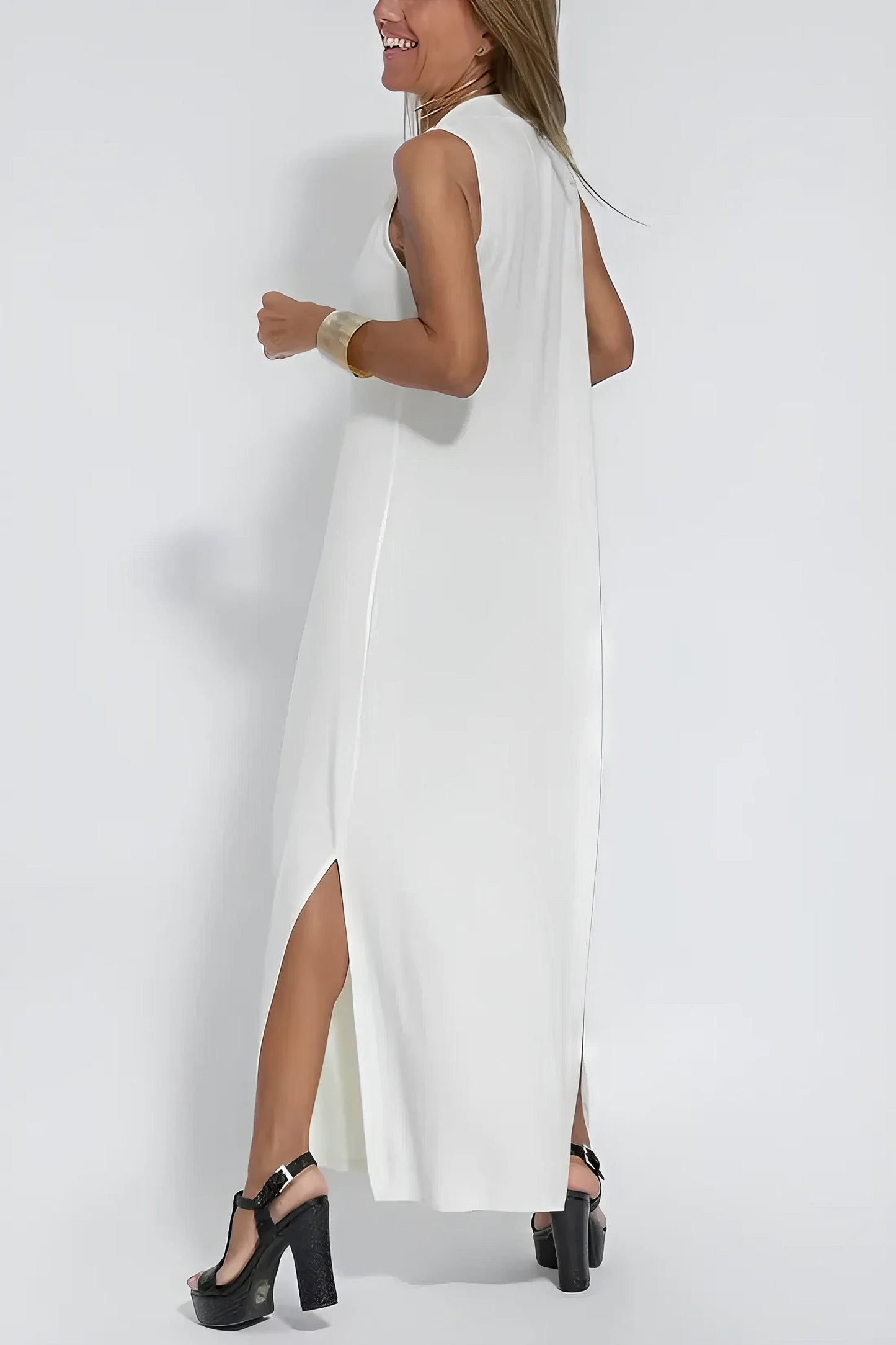 Draped Maxi Dress
