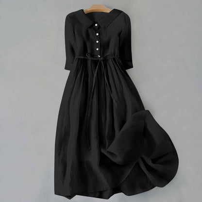 Aurelia Tie-Waist Maxi Dress