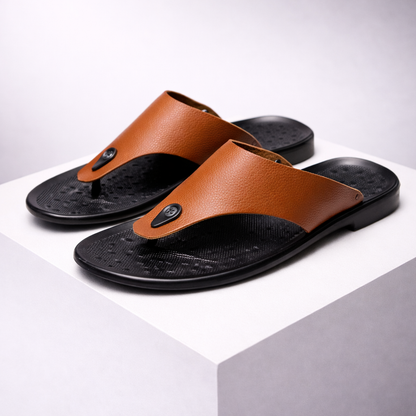 Rivella Leather Cushioned Sandals