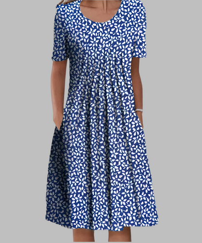 Isabeau Floral A-Line Midi Dress
