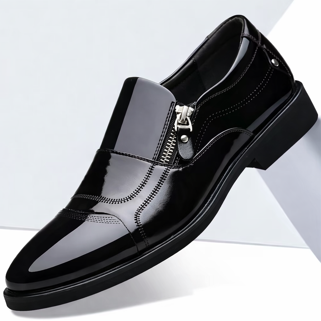 Montari Leather Orthopedic Side-Zip Shoes